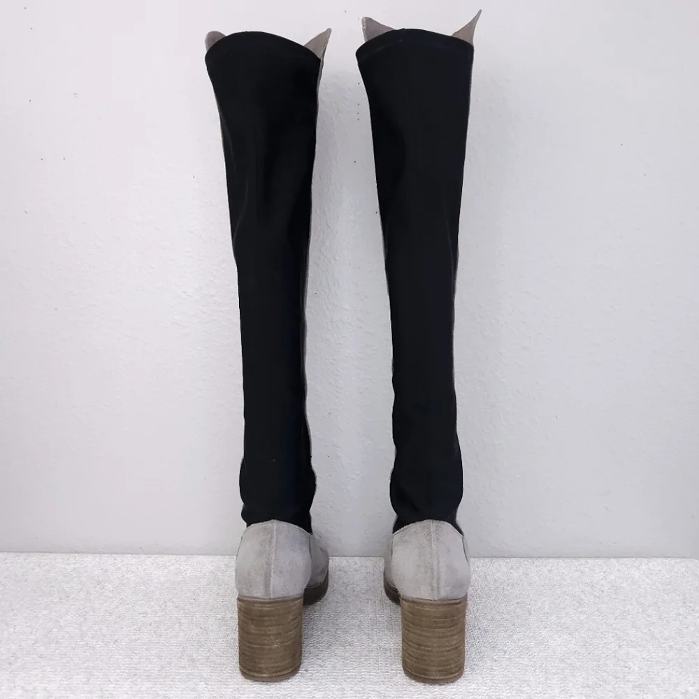 FREE PEOPLE Landry OTK Over-the-Knee Heeled Suede Boots